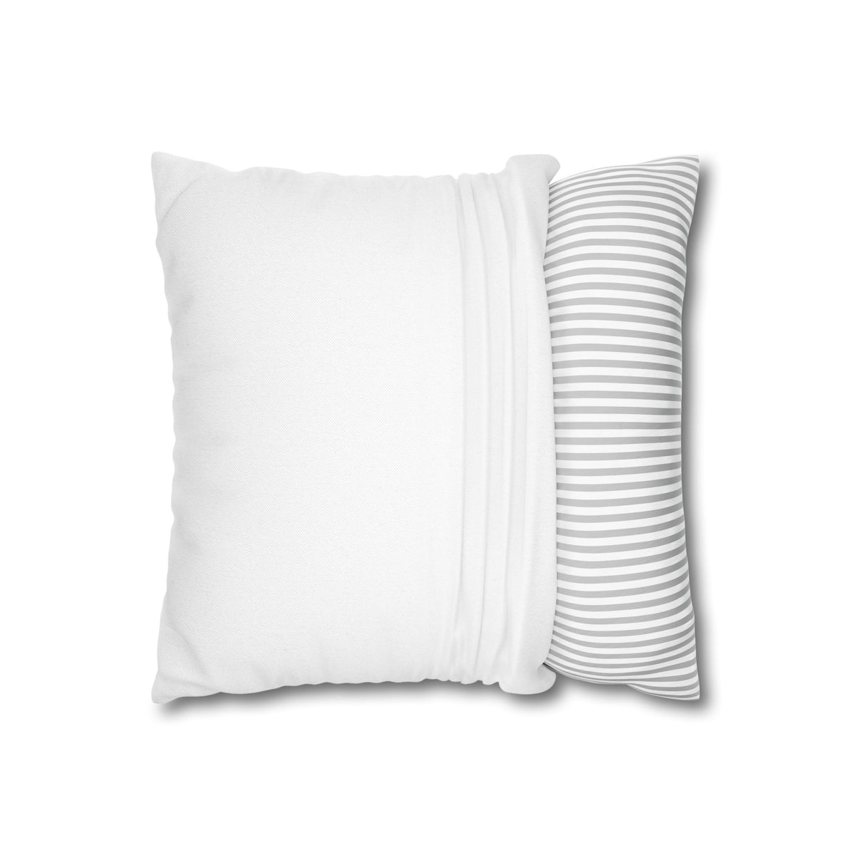 Hearts Desire Decor Square Pillowcase — Purple Home Heart Logo Throw Pillow Cover