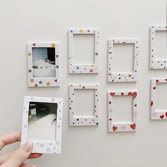 Magnetic 3-Inch Refrigerator Picture Frames for Photos