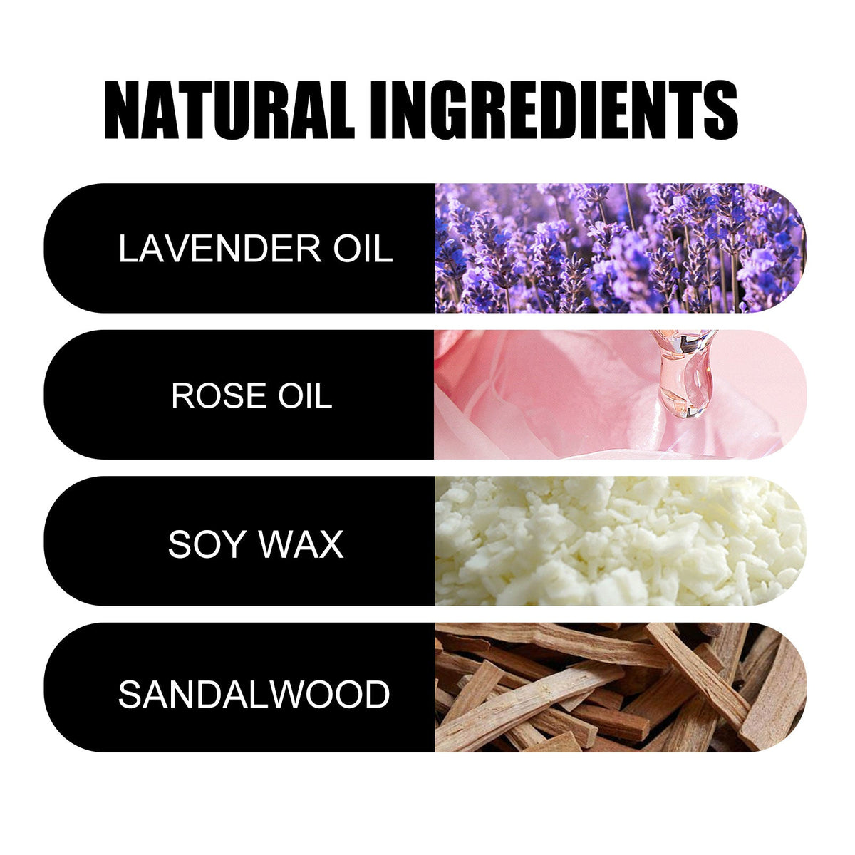 Natural Aromatherapy Candle with Fresh Lasting Fragrance
