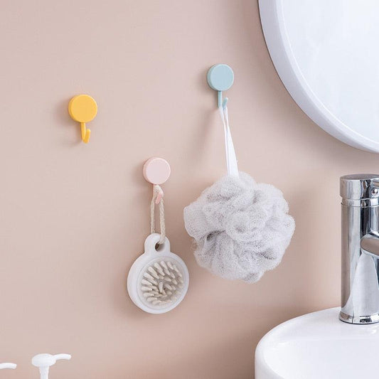 10-Piece Self-Adhesive Wall Hooks for Home Organization