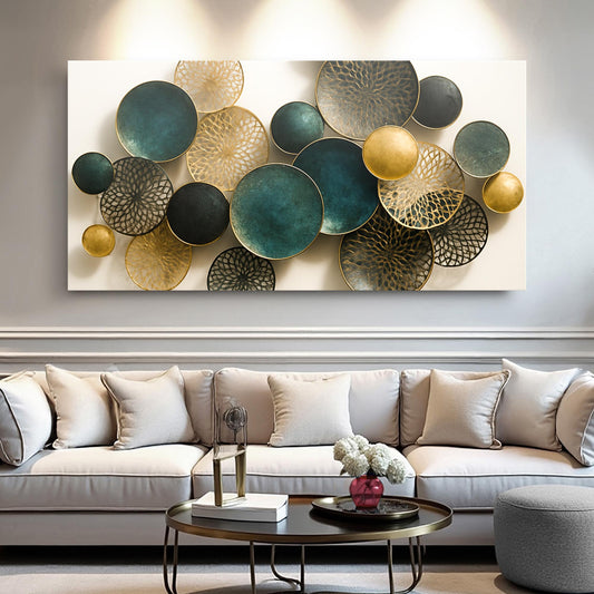 Lotus Leaf Abstract Wall Art VIII Decorative Home