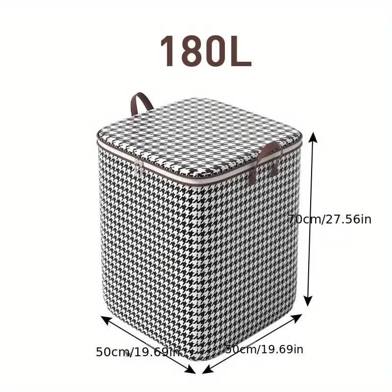 2-Pack Foldable Nonwoven Quilt Storage Bags with Organizer