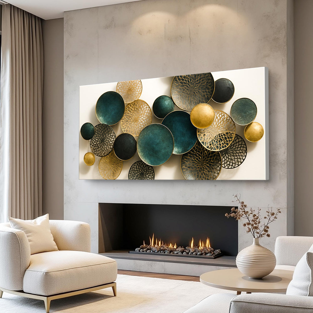Lotus Leaf Abstract Wall Art VIII Decorative Home