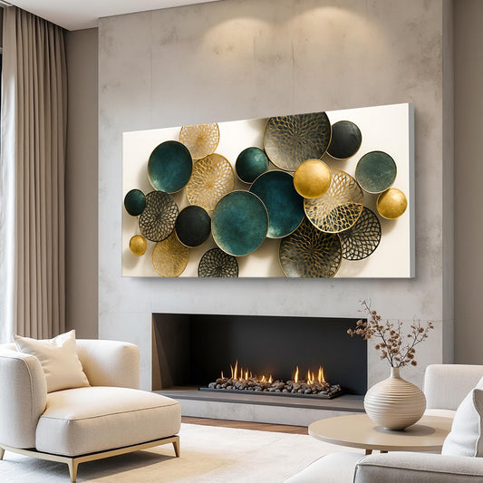 Lotus Leaf Abstract Wall Art VIII Decorative Home