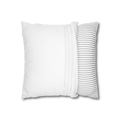 Hearts Desire Decor Square Pillowcase — Purple Home Heart Logo Throw Pillow Cover