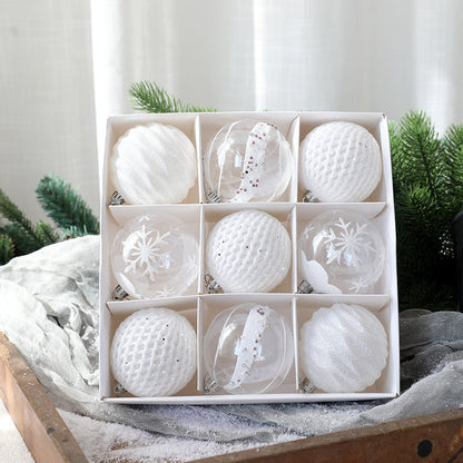 Christmas Ball Set Gift Box Christmas Painting Gift Pack Ball Christmas Tree Decoration Pendant
