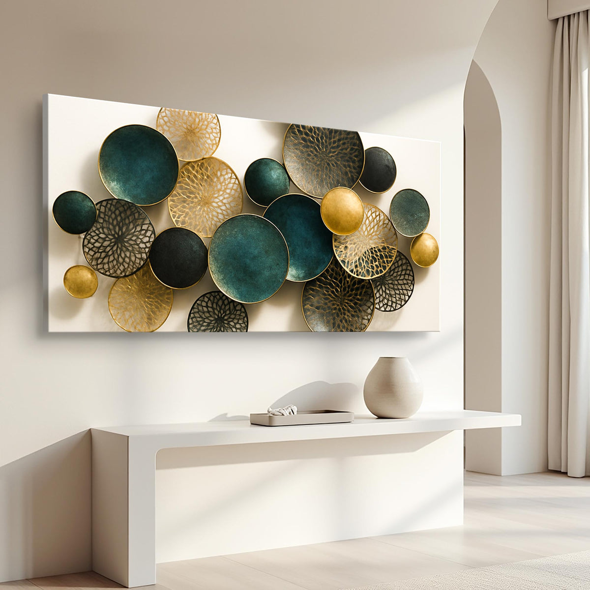 Lotus Leaf Abstract Wall Art VIII Decorative Home
