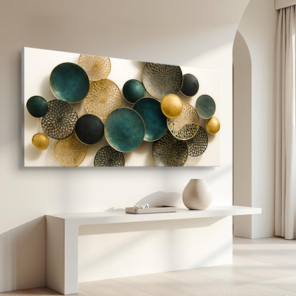 Lotus Leaf Abstract Wall Art VIII Decorative Home