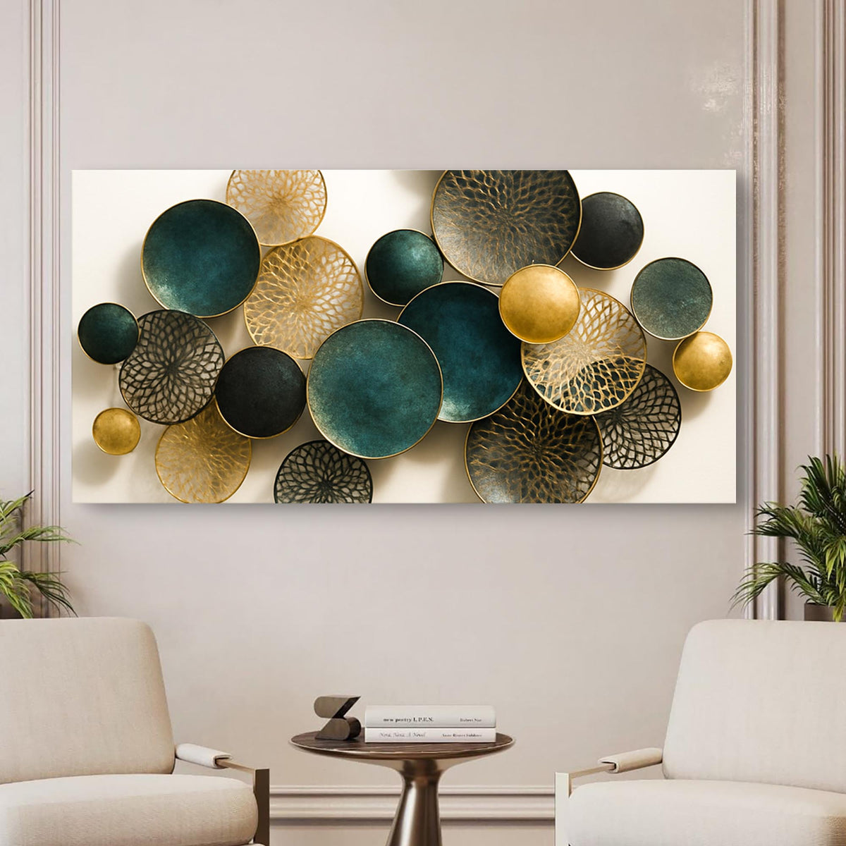 Lotus Leaf Abstract Wall Art VIII Decorative Home