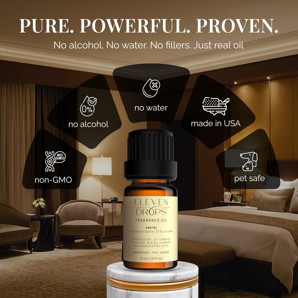 Santal Aroma Diffuser Oil Premium Luxury Fragrance