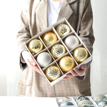 Christmas Ball Set Gift Box Christmas Painting Gift Pack Ball Christmas Tree Decoration Pendant