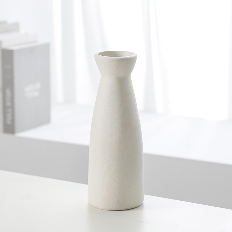 Modern Ceramic Vase Set of Three Decorative Planters