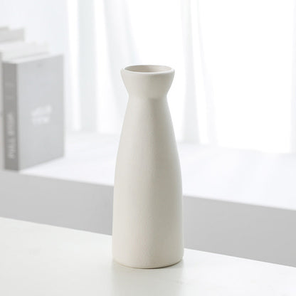 Modern Ceramic Vase Set of Three Decorative Planters