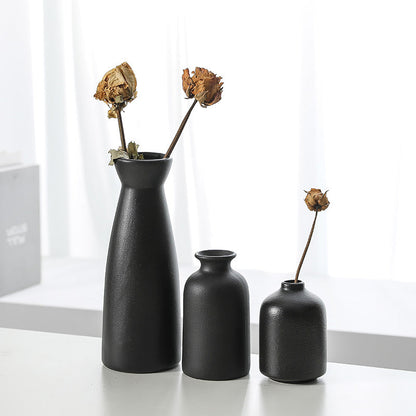 Modern Ceramic Vase Set of Three Decorative Planters