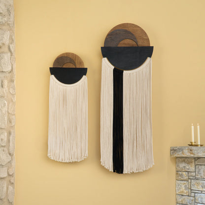 Fathom Macrame Fiber Wall Art Decorative Home Hanging