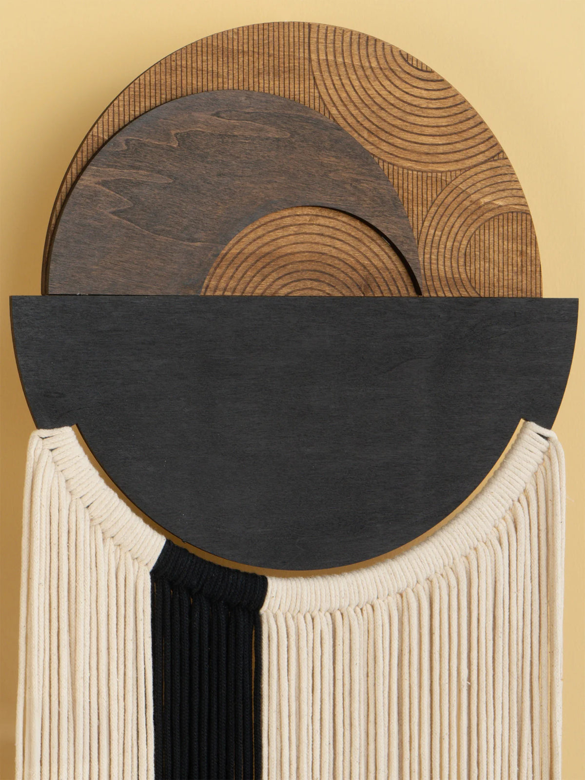 Fathom Macrame Fiber Wall Art Decorative Home Hanging