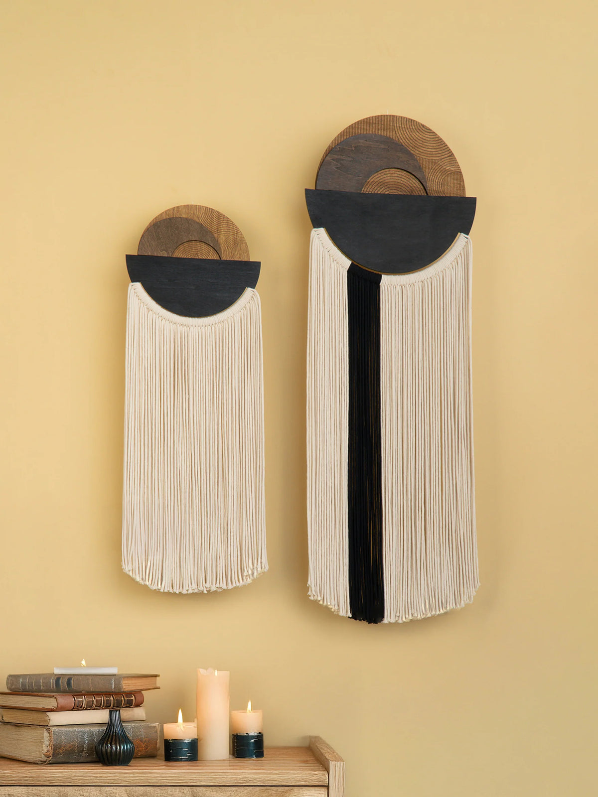 Fathom Macrame Fiber Wall Art Decorative Home Hanging