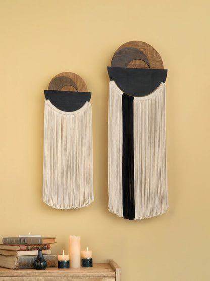 Fathom Macrame Fiber Wall Art Decorative Home Hanging