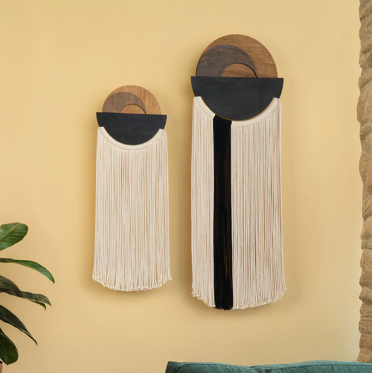 Fathom Macrame Fiber Wall Art Decorative Home Hanging