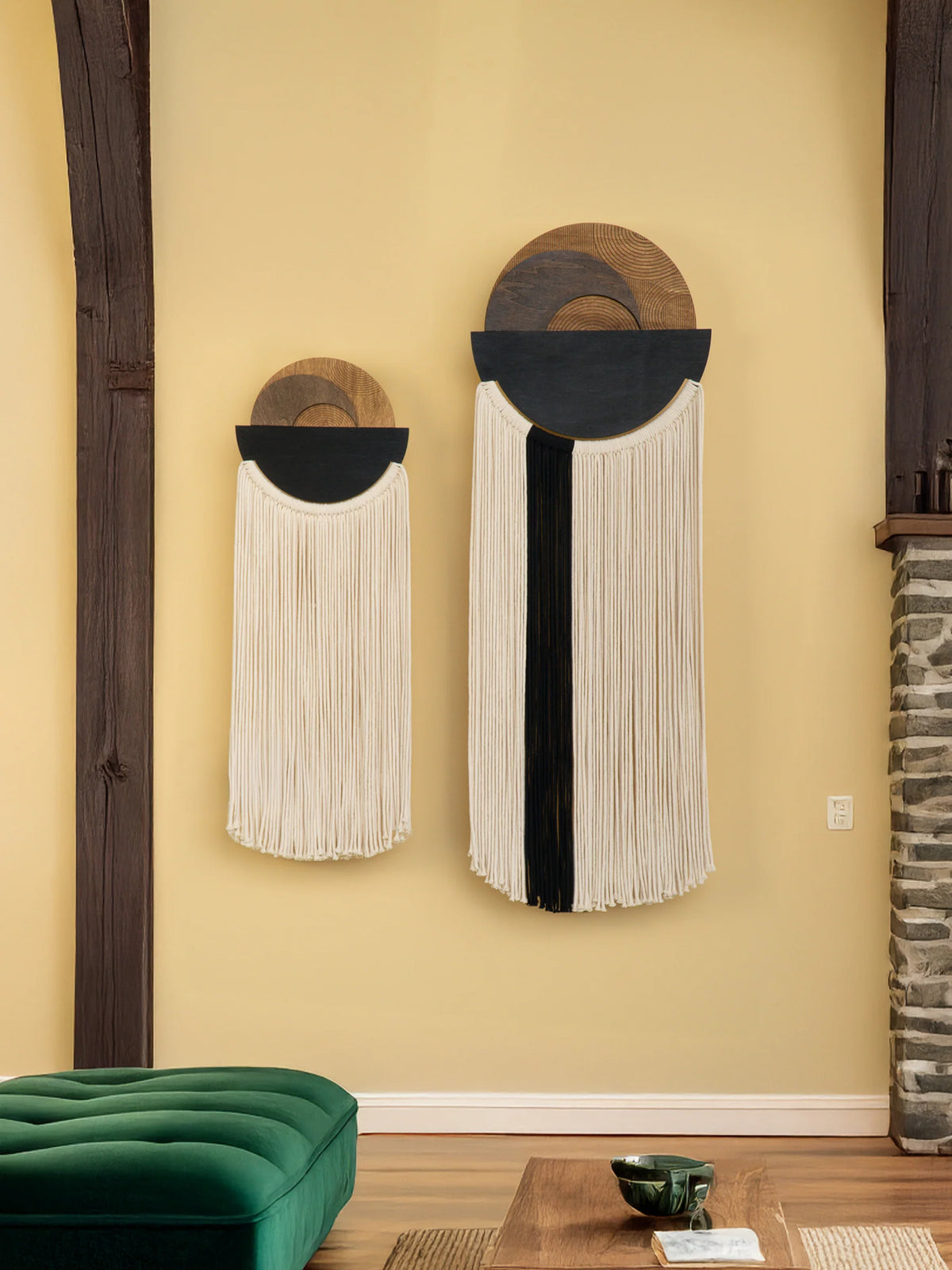 Fathom Macrame Fiber Wall Art Decorative Home Hanging
