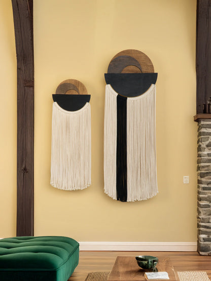 Fathom Macrame Fiber Wall Art Decorative Home Hanging