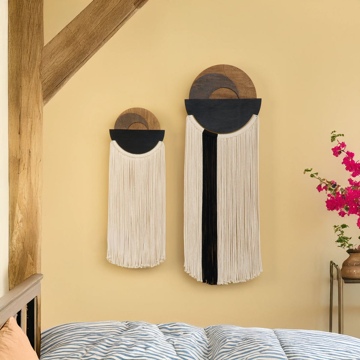 Fathom Macrame Fiber Wall Art Decorative Home Hanging