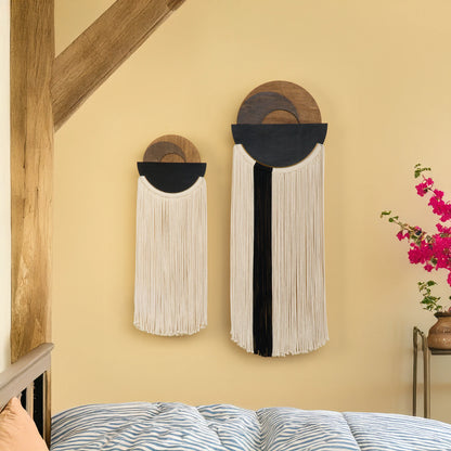 Fathom Macrame Fiber Wall Art Decorative Home Hanging