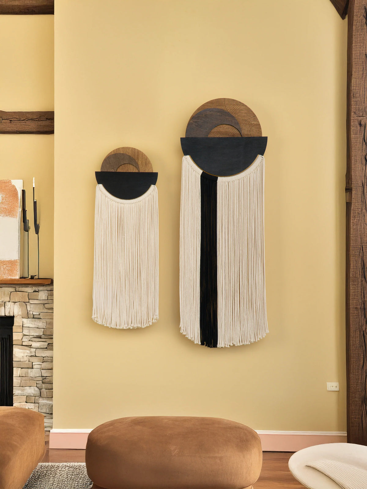 Fathom Macrame Fiber Wall Art Decorative Home Hanging