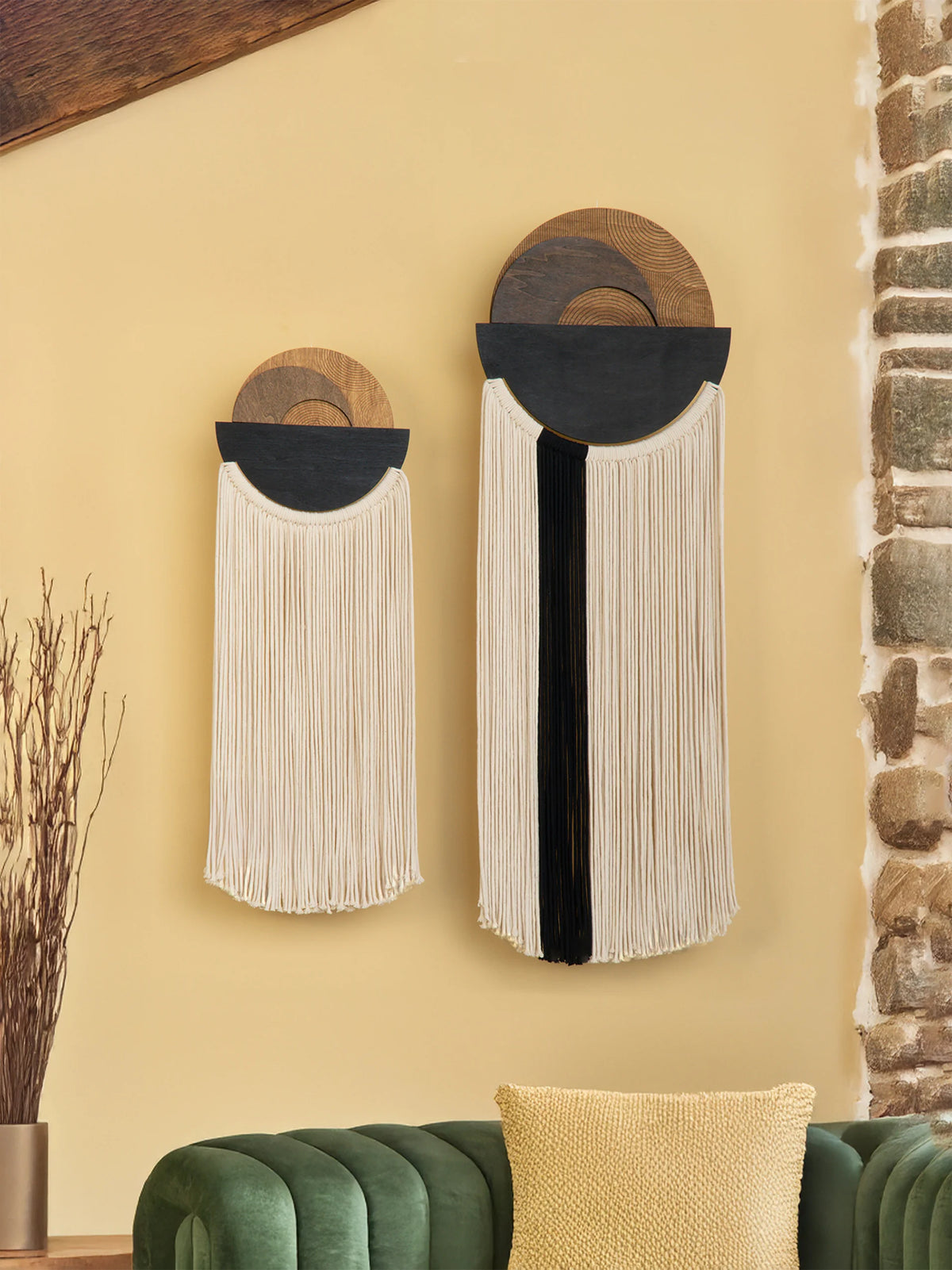Fathom Macrame Fiber Wall Art Decorative Home Hanging