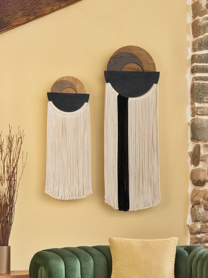 Fathom Macrame Fiber Wall Art Decorative Home Hanging