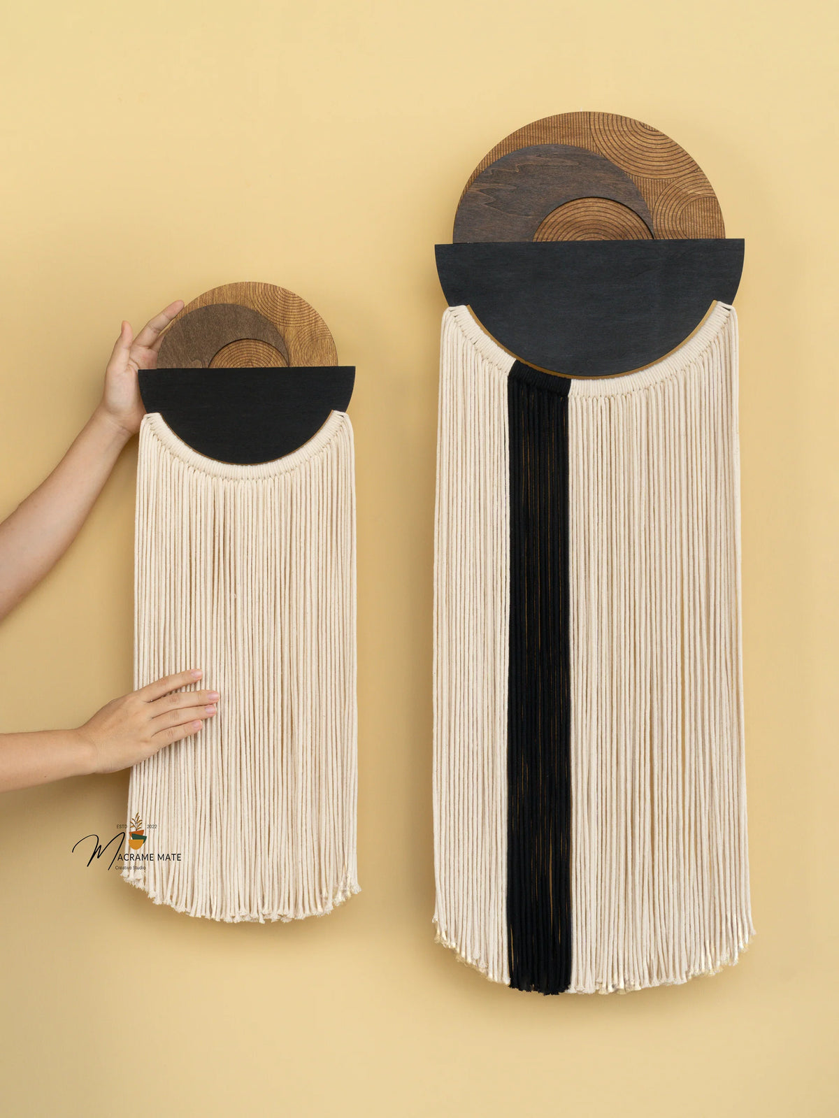 Fathom Macrame Fiber Wall Art Decorative Home Hanging
