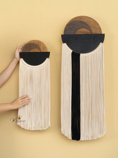 Fathom Macrame Fiber Wall Art Decorative Home Hanging