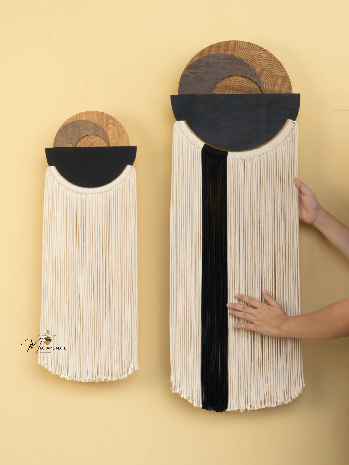 Fathom Macrame Fiber Wall Art Decorative Home Hanging