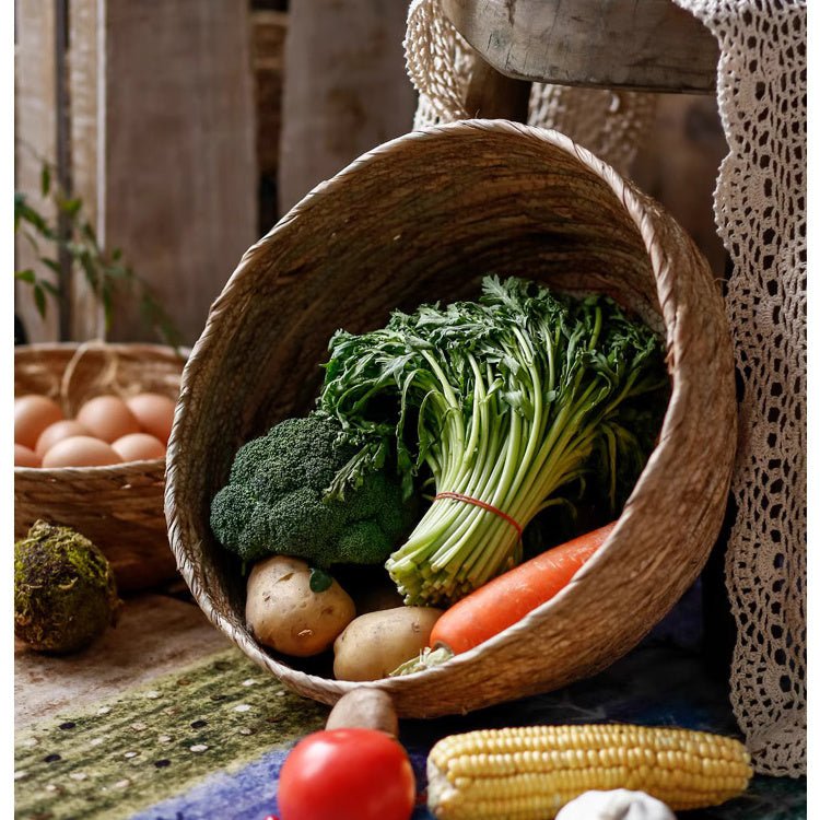 Seagrass Bowl Basket for Home Storage and Display