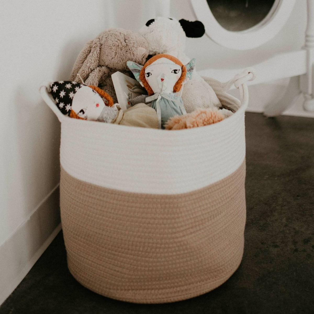 Rope Storage Basket for Home Organization and Decor