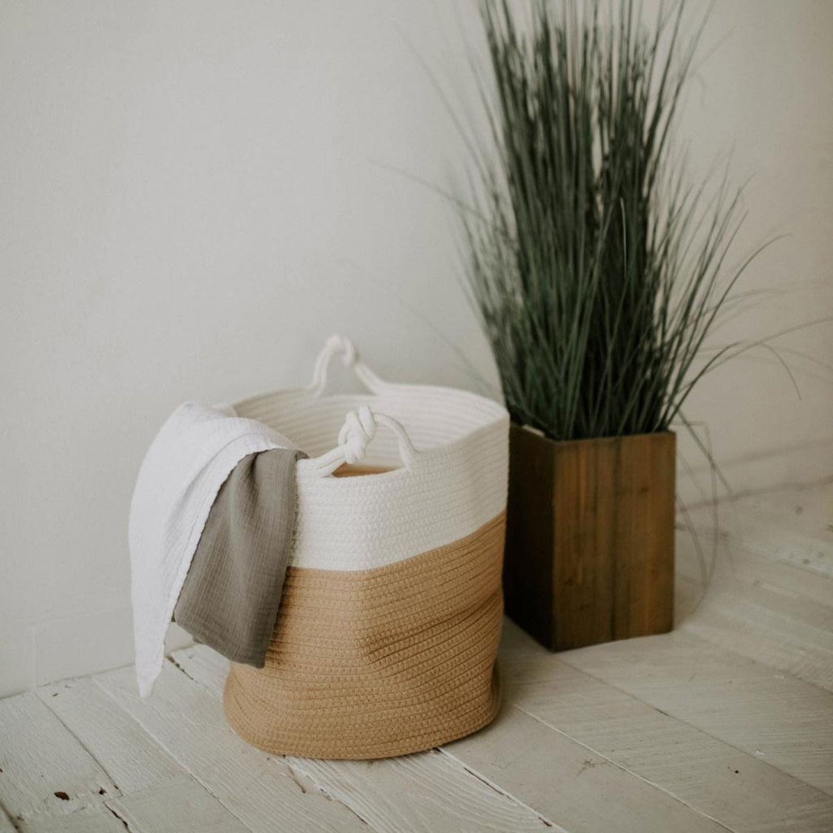 Rope Storage Basket for Home Organization and Decor