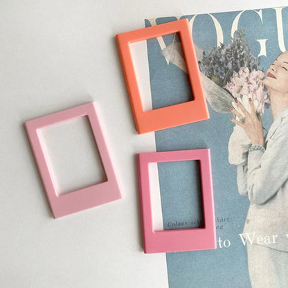 Magnetic 3-Inch Refrigerator Picture Frames for Photos