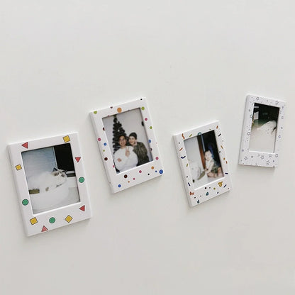Magnetic 3-Inch Refrigerator Picture Frames for Photos