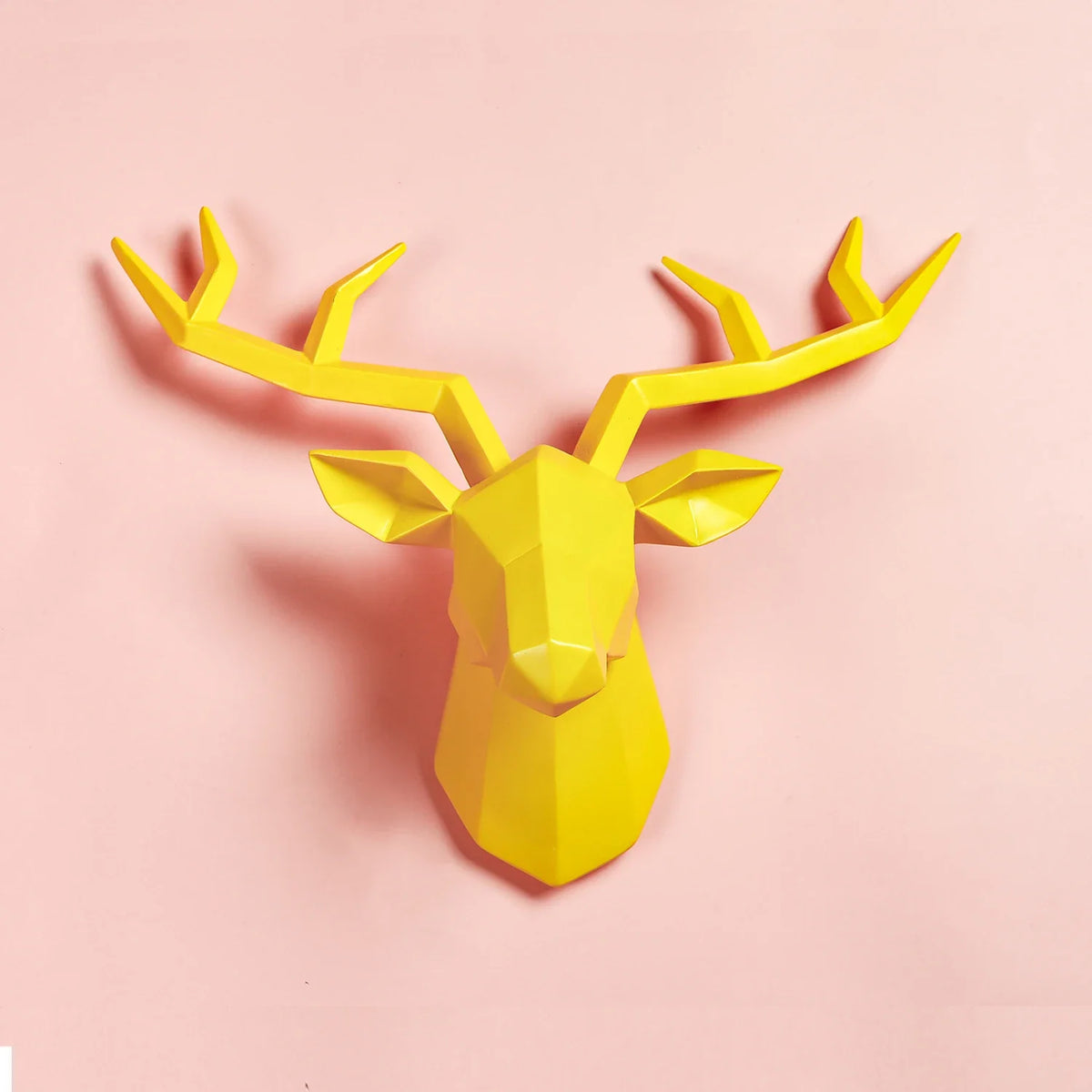 Deer Head Sculpture Creative Elk Antler Wall Mount Decoration
