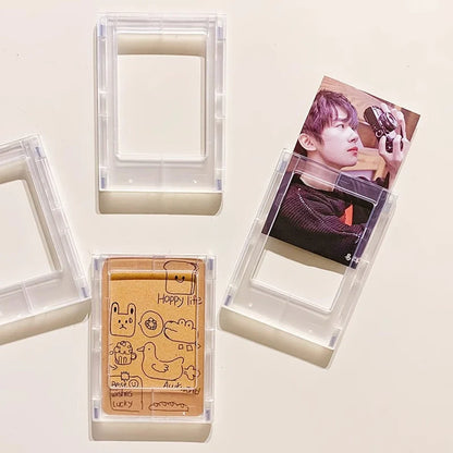 Magnetic 3-Inch Refrigerator Picture Frames for Photos