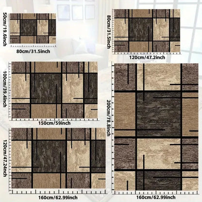 Geometric Lightweight Easy-Clean Area Rug