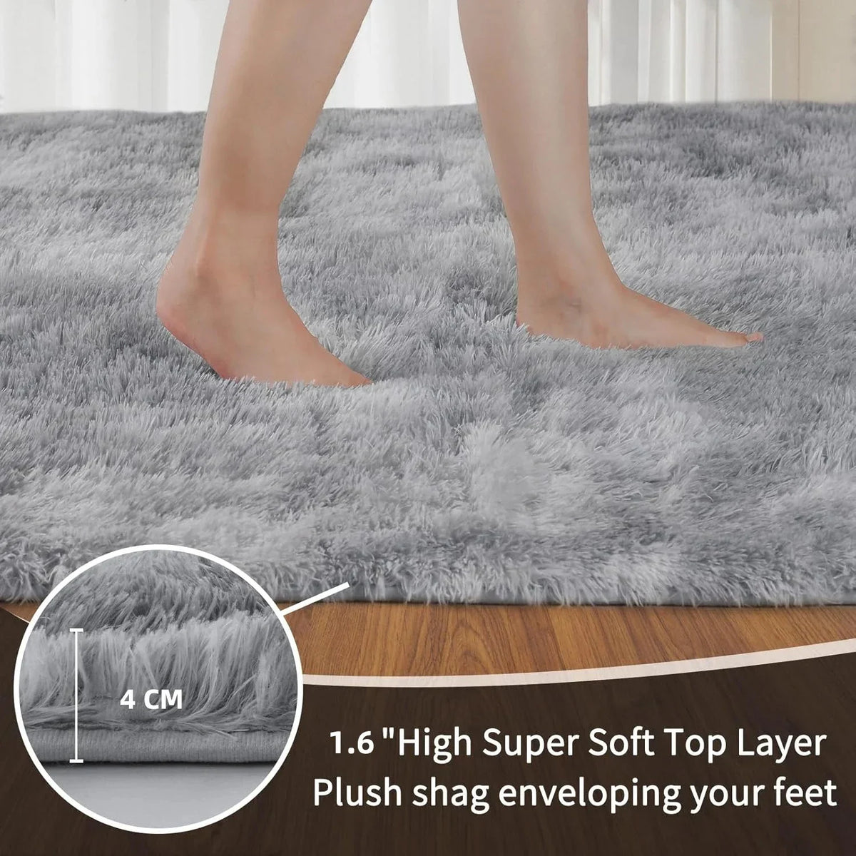 Minimalist Shaggy Soft Fluffy Area Rug