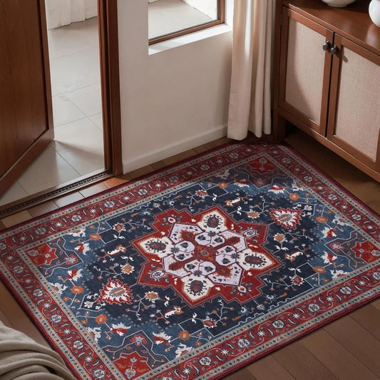 Vintage Persian Style Soft Non-Slip Floral Geometric Doormat