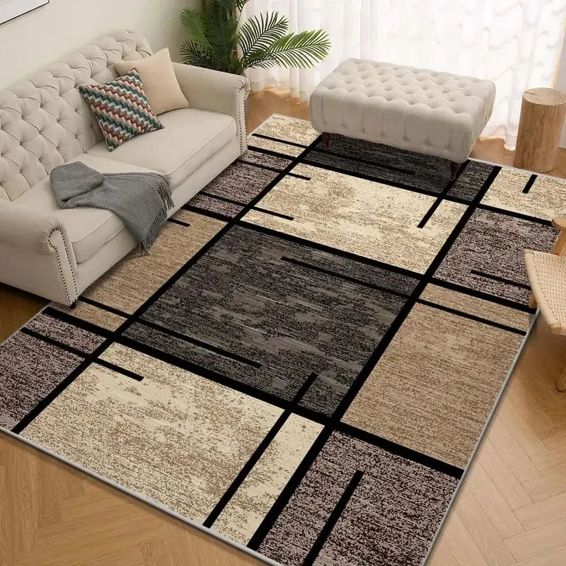 Geometric Lightweight Easy-Clean Area Rug