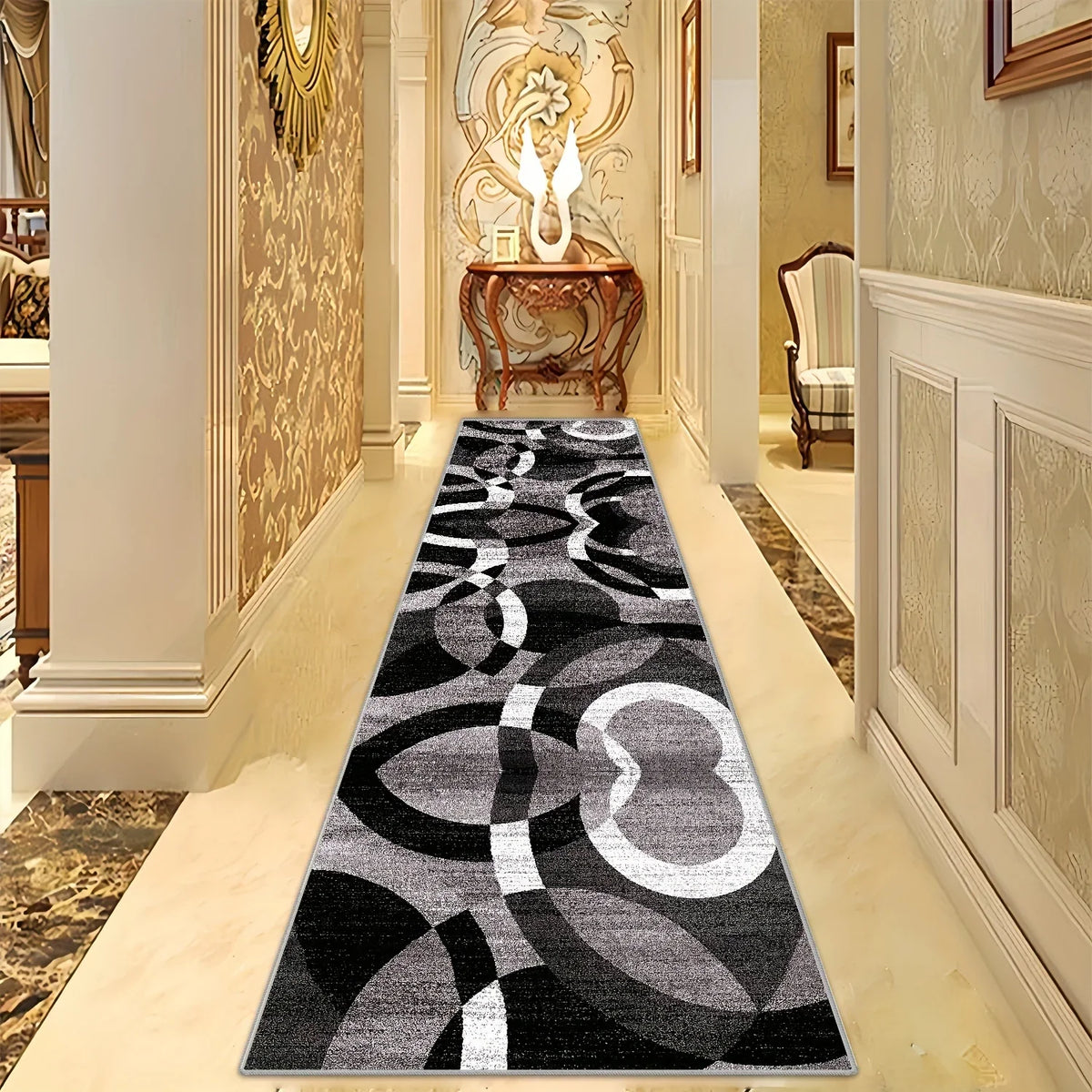 Modern Minimalist Non-Slip Long Runner Rug