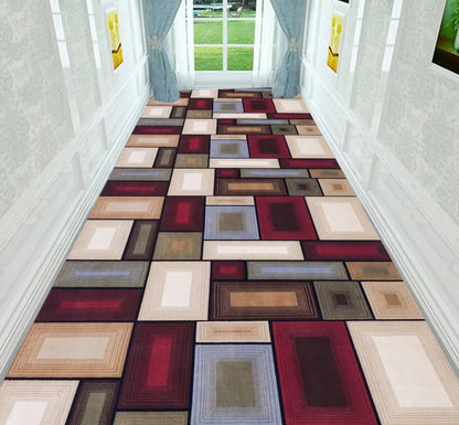 High-Grade Plaid Kitchen Living Room Floor Mat
