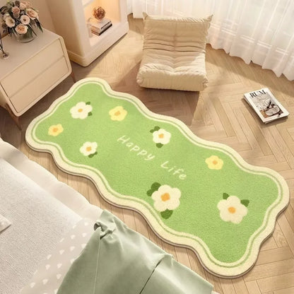 Soft Warm Washable Waterproof Bedside Floor Mat