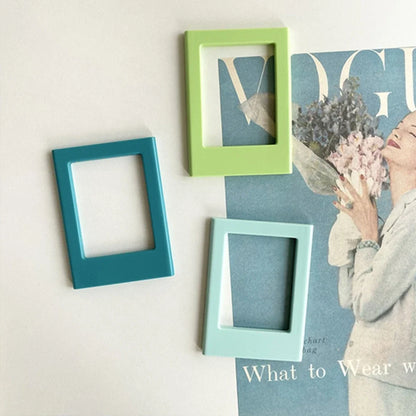 Magnetic 3-Inch Refrigerator Picture Frames for Photos