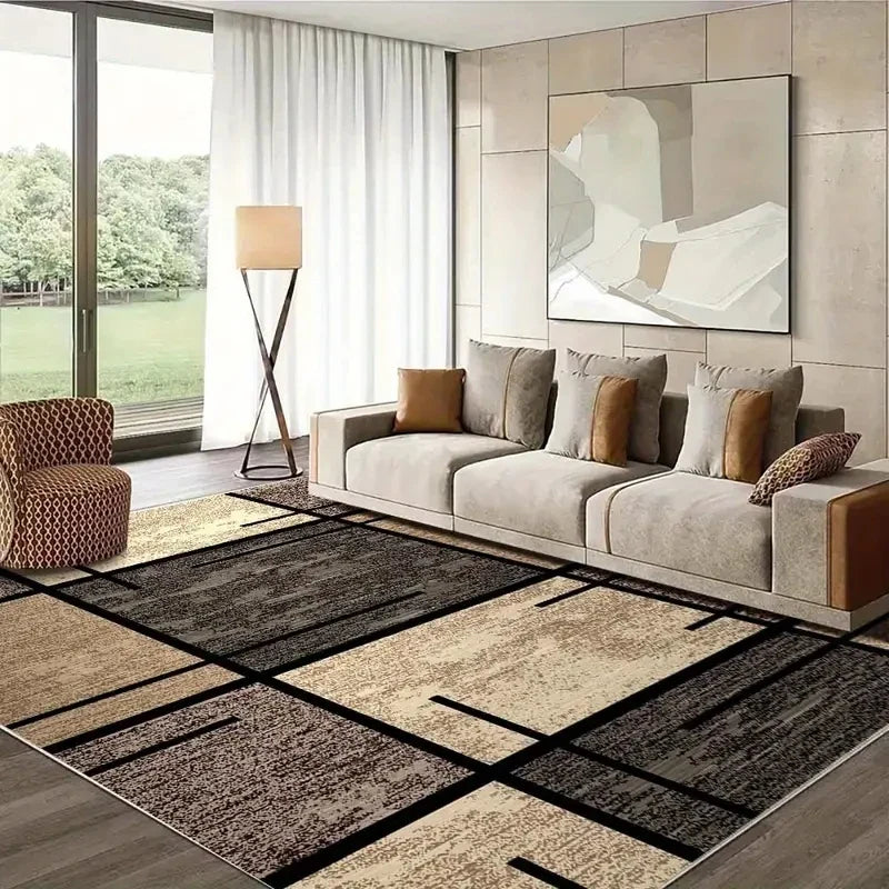 Geometric Lightweight Easy-Clean Area Rug