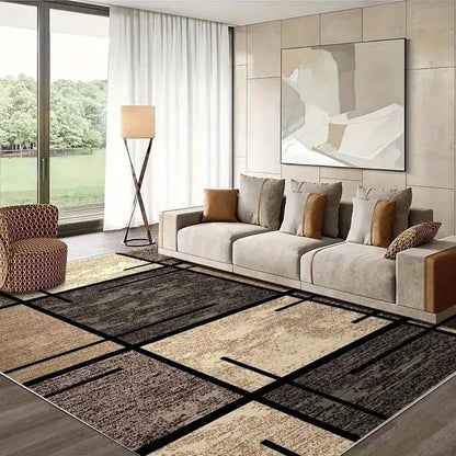 Geometric Lightweight Easy-Clean Area Rug